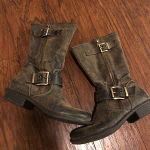Dark Brown Mid-Calf Boots